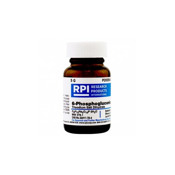 Rpi 6-Phosphogluconic Acid Trisodium Salt Dihydrate, 5 G P20350-5.0 - main